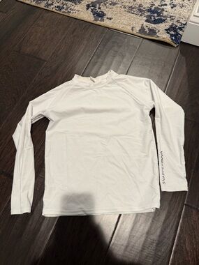 Snapper Rock bakers Bay Golf Club White Long-Sleeve Kids Rash Guard